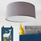 Plafondlamp Wafelstof • Grijs - HelloBaby.be