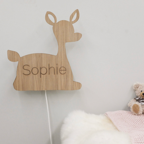 Wandlamp Met Naam • Hert - HelloBaby.be