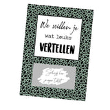 Kraskaarten DIY • Kleur • We willen je wat leuks vertellen • 5 stuks - HelloBaby.be