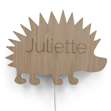 Wandlamp met naam | Egel - HelloBaby.be