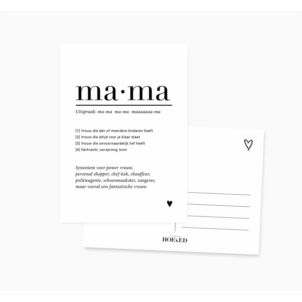 A6 Ansichtkaart • Mama