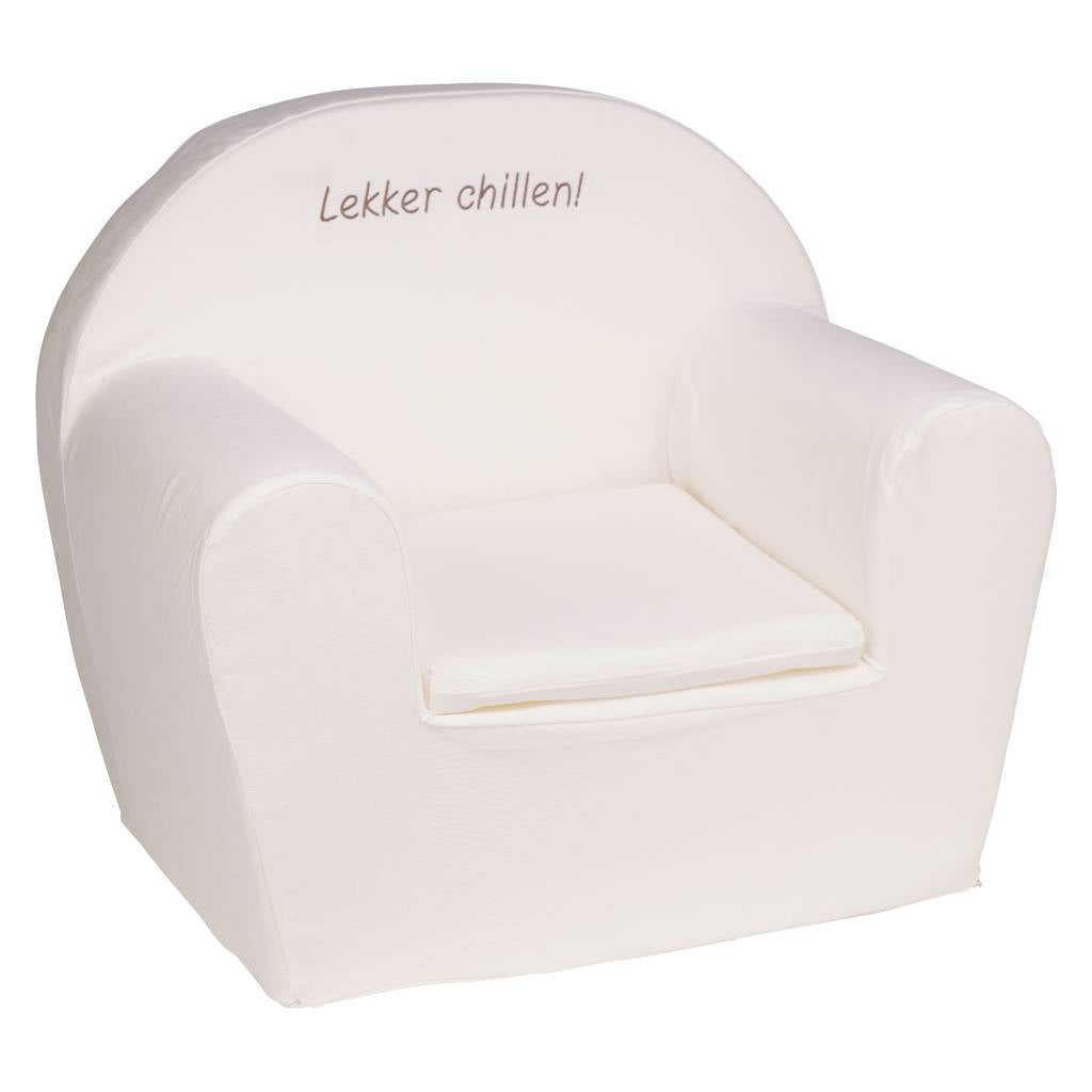 Kinderfauteuil met naam | Wit - HelloBaby.be