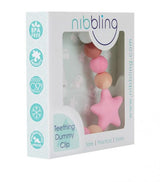 Fopspeenketting Nibbling Stellar Pink - HelloBaby.be