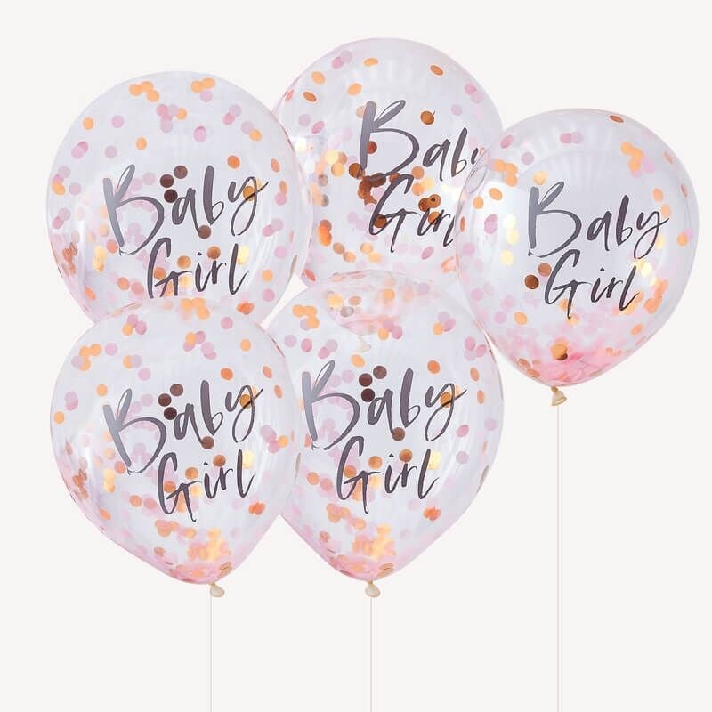 Ballonnen • Baby Girl (5 stuks)